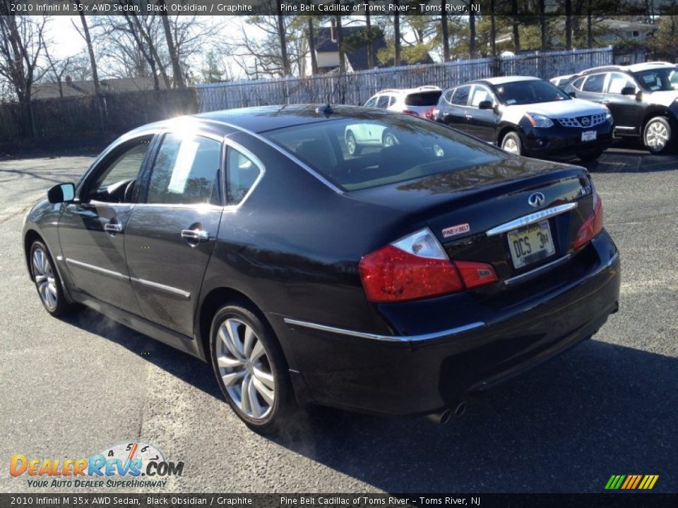 2010 Infiniti M 35x AWD Sedan Black Obsidian / Graphite Photo #5