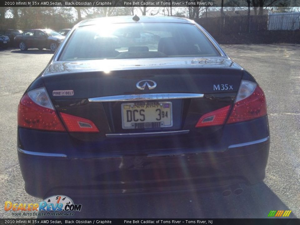 2010 Infiniti M 35x AWD Sedan Black Obsidian / Graphite Photo #6