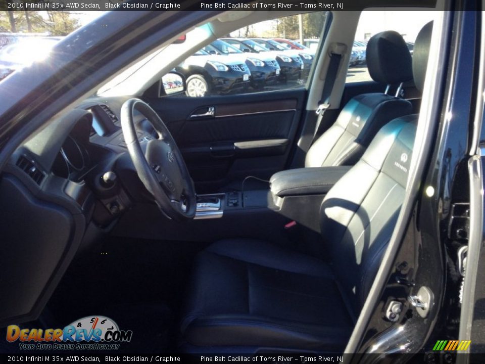 2010 Infiniti M 35x AWD Sedan Black Obsidian / Graphite Photo #11
