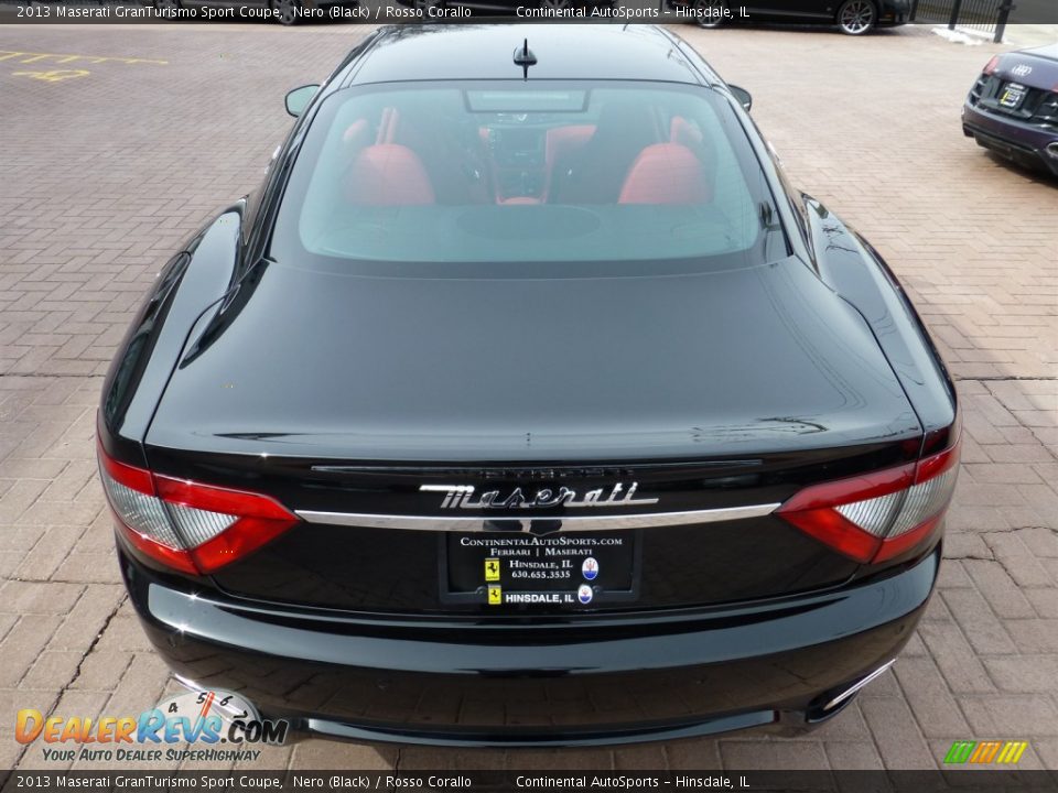 2013 Maserati GranTurismo Sport Coupe Nero (Black) / Rosso Corallo Photo #15
