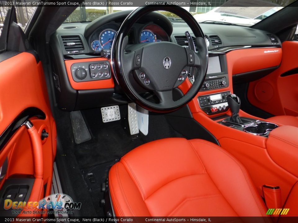 Rosso Corallo Interior - 2013 Maserati GranTurismo Sport Coupe Photo #19
