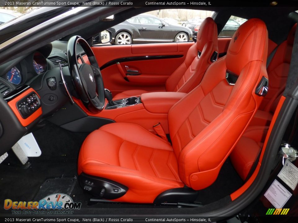 Rosso Corallo Interior - 2013 Maserati GranTurismo Sport Coupe Photo #20