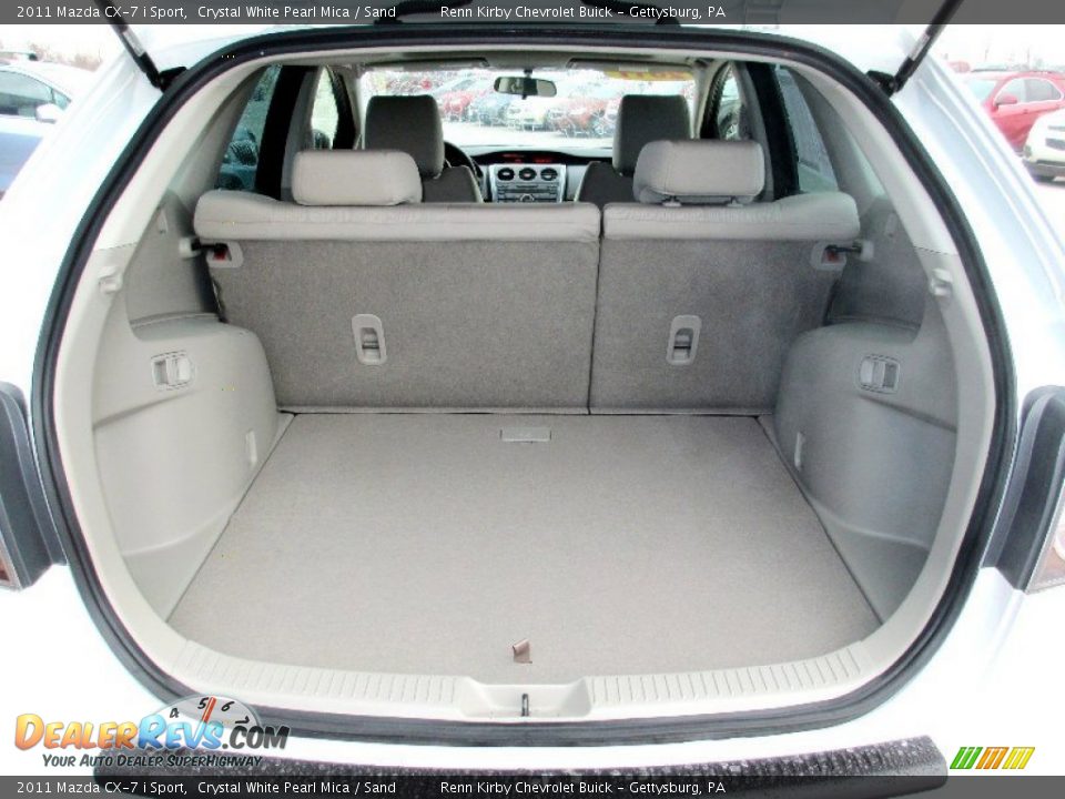 2011 Mazda CX-7 i Sport Crystal White Pearl Mica / Sand Photo #20
