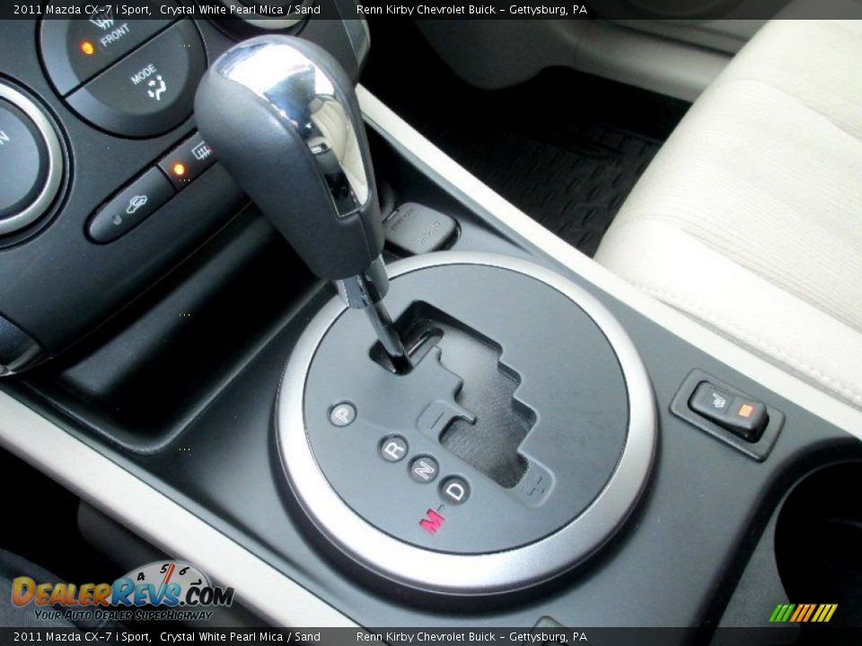 2011 Mazda CX-7 i Sport Crystal White Pearl Mica / Sand Photo #23