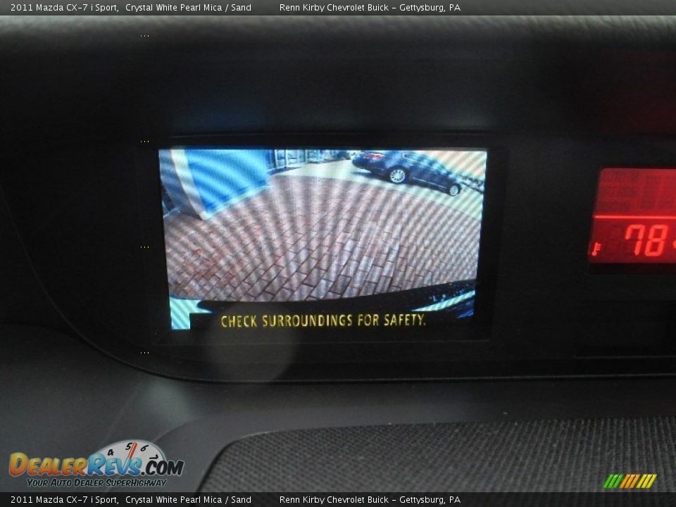 2011 Mazda CX-7 i Sport Crystal White Pearl Mica / Sand Photo #25