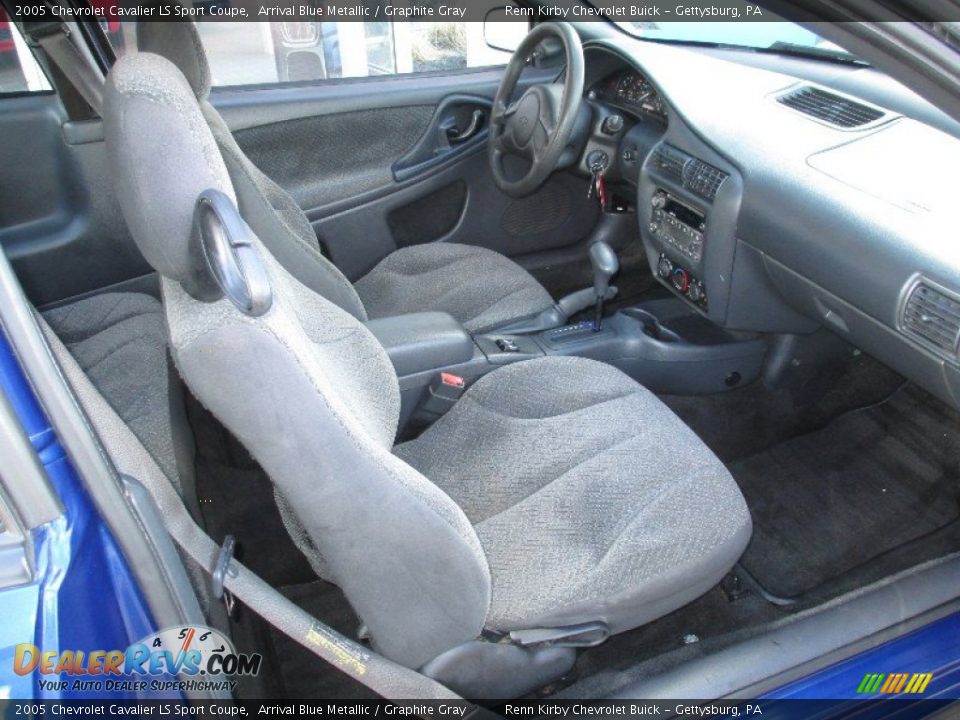 Graphite Gray Interior - 2005 Chevrolet Cavalier LS Sport Coupe Photo #7