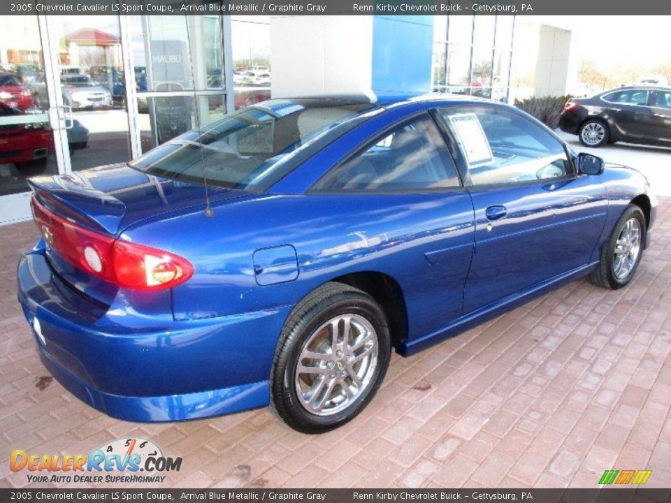 2005 Chevrolet Cavalier LS Sport Coupe Arrival Blue Metallic / Graphite Gray Photo #11