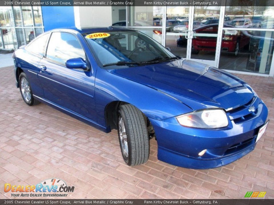 2005 Chevrolet Cavalier LS Sport Coupe Arrival Blue Metallic / Graphite Gray Photo #12