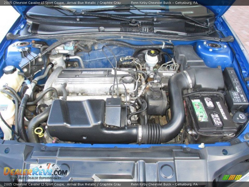 2005 Chevrolet Cavalier LS Sport Coupe 2.2 Liter DOHC 16 Valve 4 Cylinder Engine Photo #17