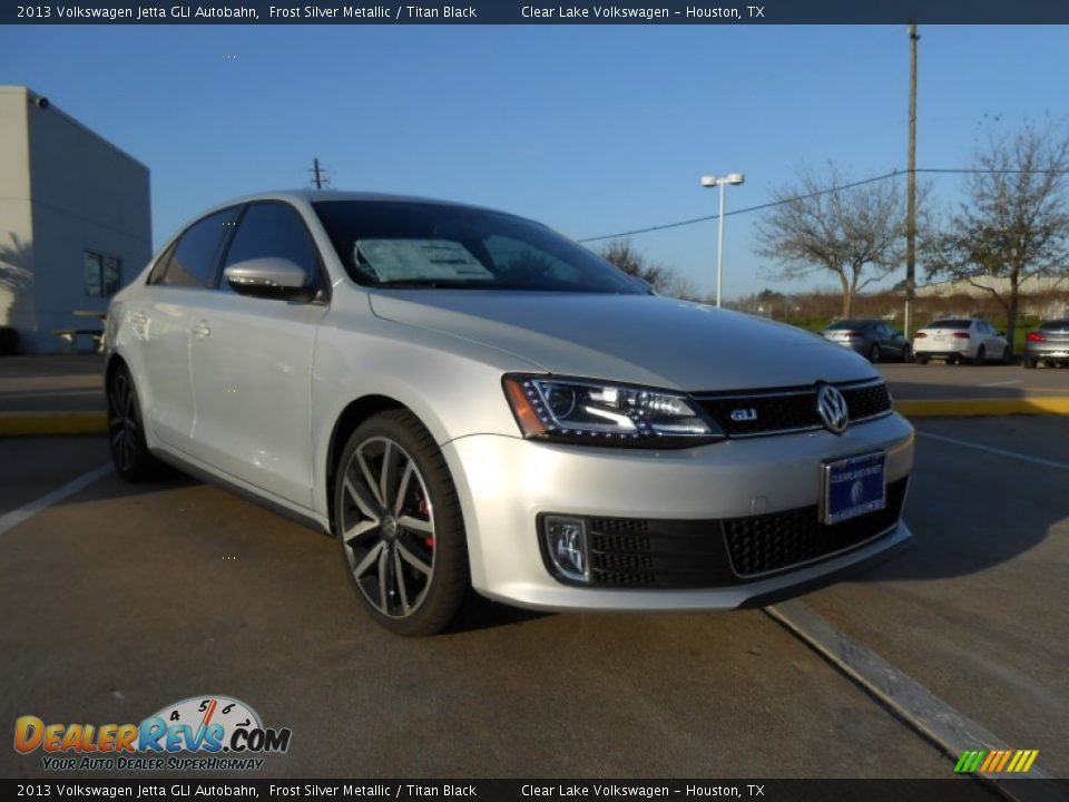 2013 Volkswagen Jetta GLI Autobahn Frost Silver Metallic / Titan Black Photo #1