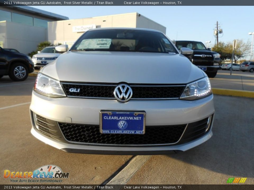 2013 Volkswagen Jetta GLI Autobahn Frost Silver Metallic / Titan Black Photo #2