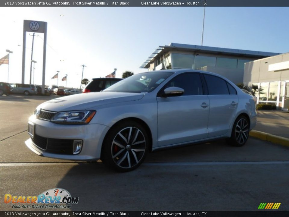 2013 Volkswagen Jetta GLI Autobahn Frost Silver Metallic / Titan Black Photo #3
