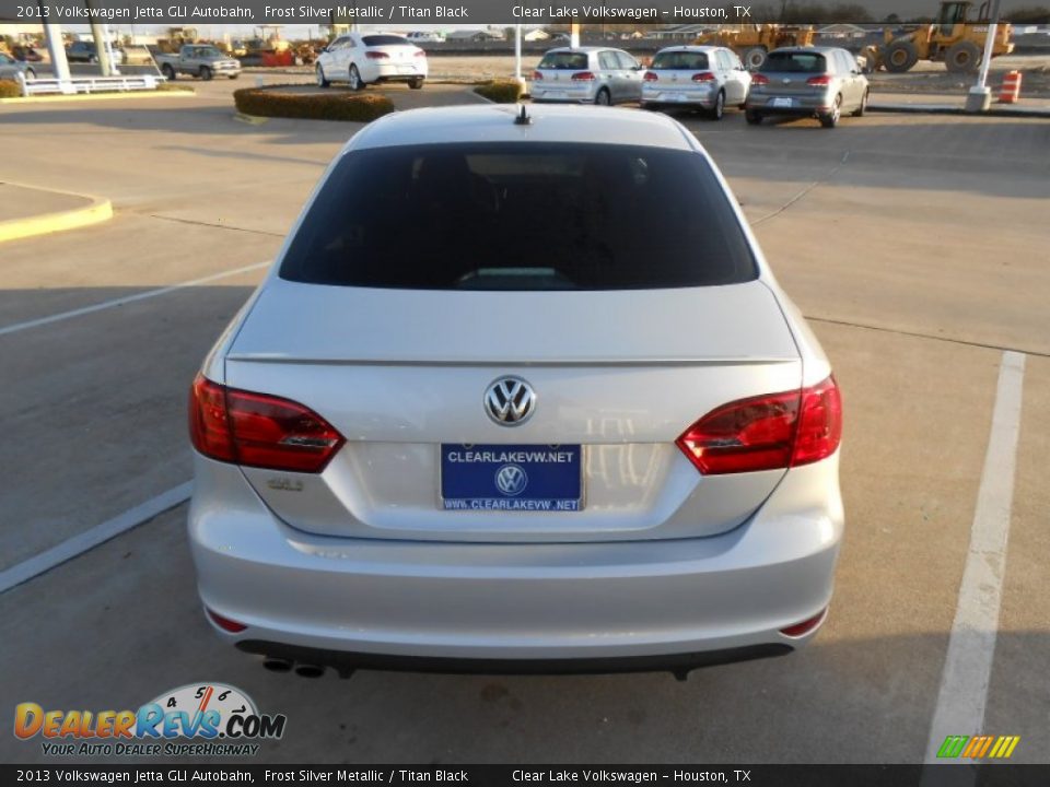 2013 Volkswagen Jetta GLI Autobahn Frost Silver Metallic / Titan Black Photo #5