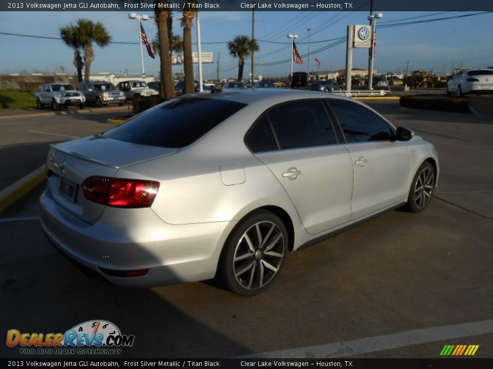 2013 Volkswagen Jetta GLI Autobahn Frost Silver Metallic / Titan Black Photo #6