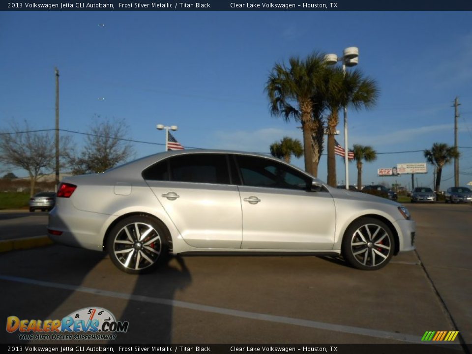 2013 Volkswagen Jetta GLI Autobahn Frost Silver Metallic / Titan Black Photo #7