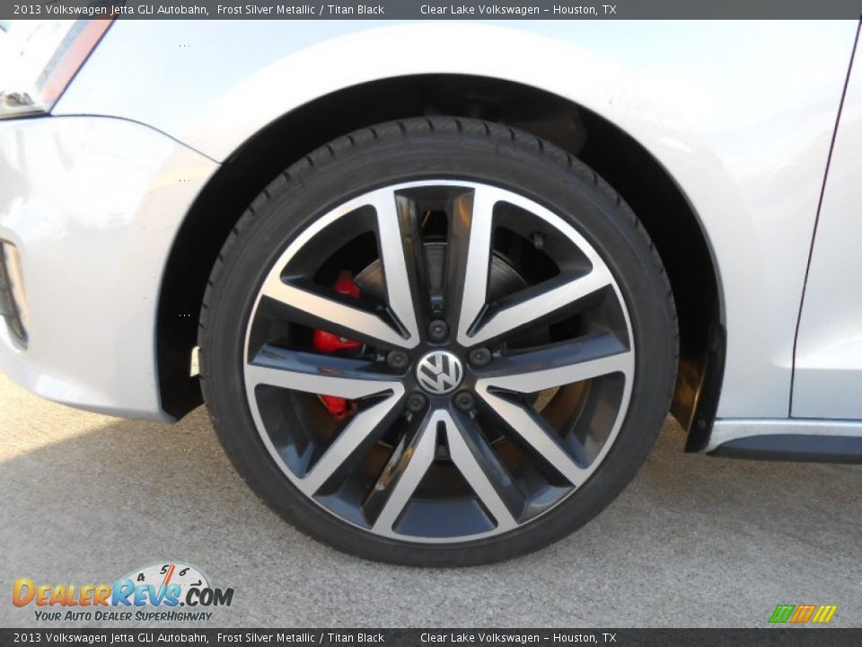 2013 Volkswagen Jetta GLI Autobahn Frost Silver Metallic / Titan Black Photo #8