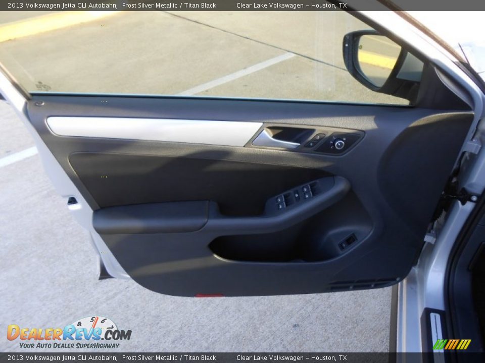 2013 Volkswagen Jetta GLI Autobahn Frost Silver Metallic / Titan Black Photo #9