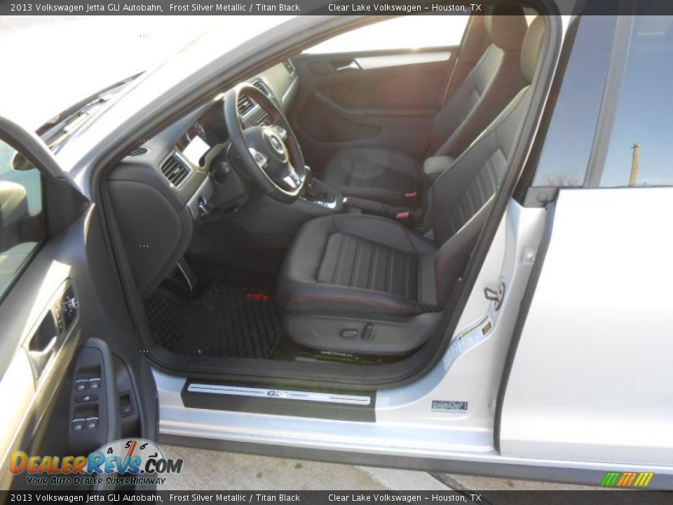 2013 Volkswagen Jetta GLI Autobahn Frost Silver Metallic / Titan Black Photo #10