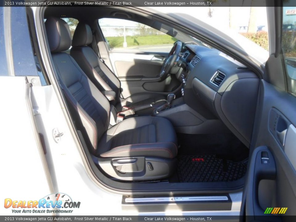 2013 Volkswagen Jetta GLI Autobahn Frost Silver Metallic / Titan Black Photo #12