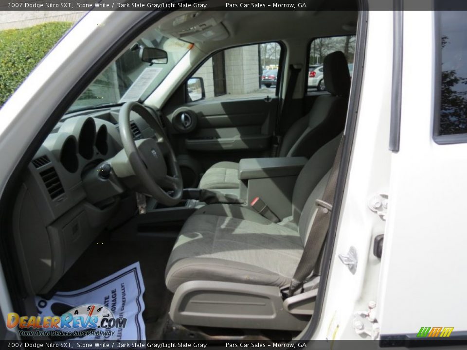 2007 Dodge Nitro SXT Stone White / Dark Slate Gray/Light Slate Gray Photo #6