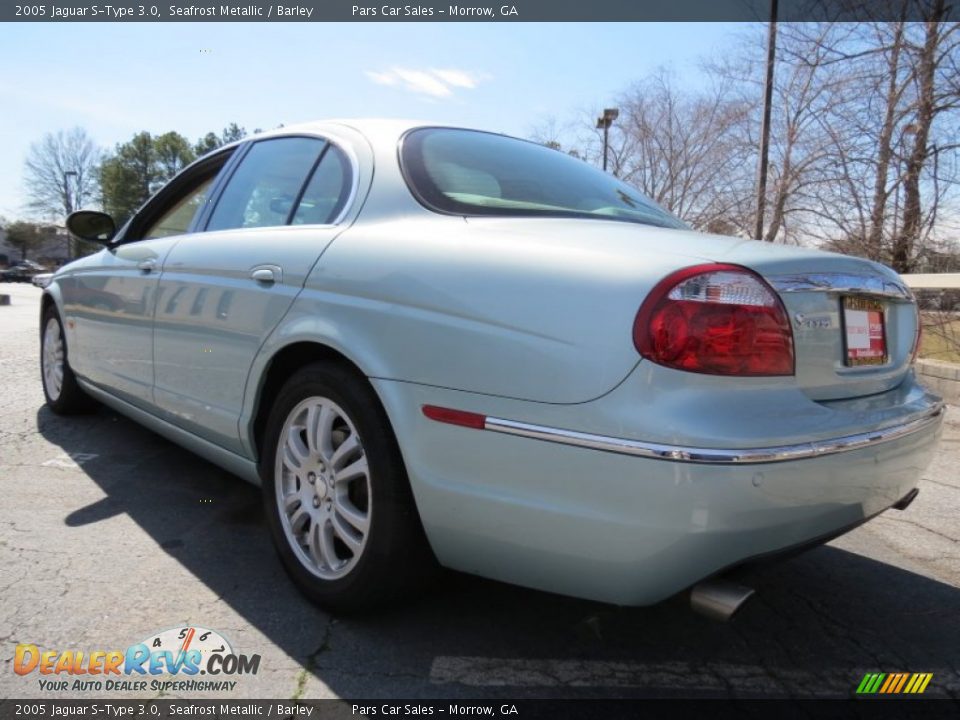 2005 Jaguar S-Type 3.0 Seafrost Metallic / Barley Photo #2