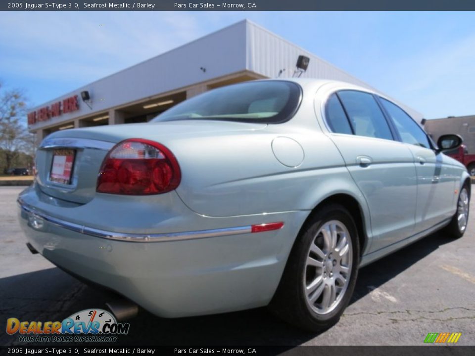 2005 Jaguar S-Type 3.0 Seafrost Metallic / Barley Photo #3