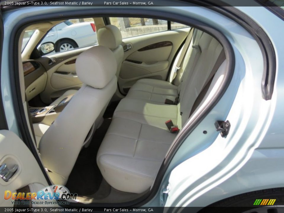2005 Jaguar S-Type 3.0 Seafrost Metallic / Barley Photo #9