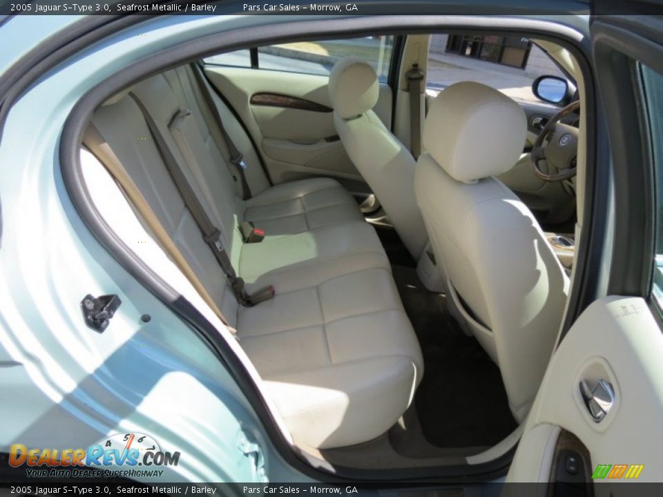 2005 Jaguar S-Type 3.0 Seafrost Metallic / Barley Photo #10