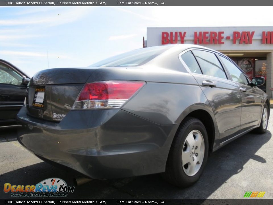 2008 Honda Accord LX Sedan Polished Metal Metallic / Gray Photo #3