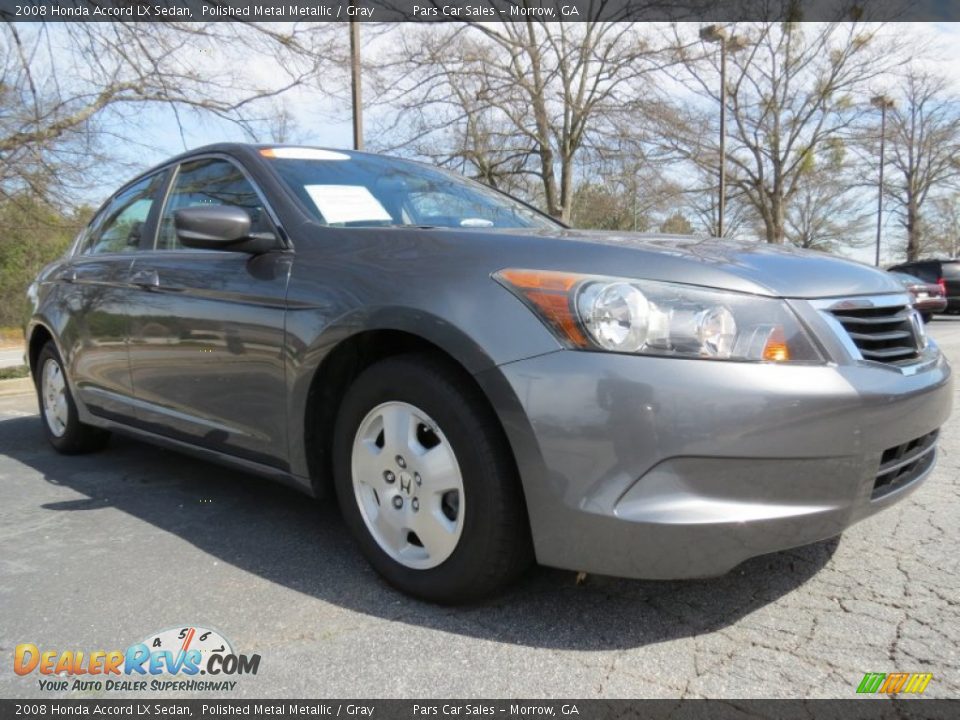 2008 Honda Accord LX Sedan Polished Metal Metallic / Gray Photo #4