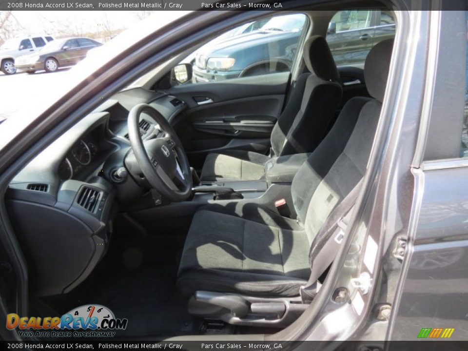 2008 Honda Accord LX Sedan Polished Metal Metallic / Gray Photo #6