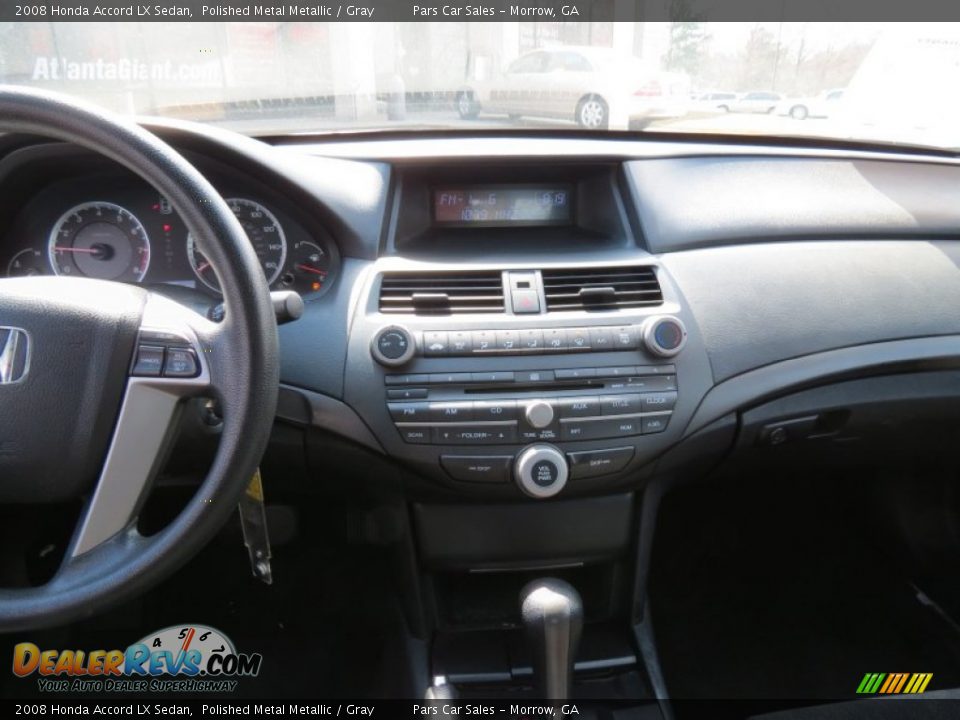 2008 Honda Accord LX Sedan Polished Metal Metallic / Gray Photo #9