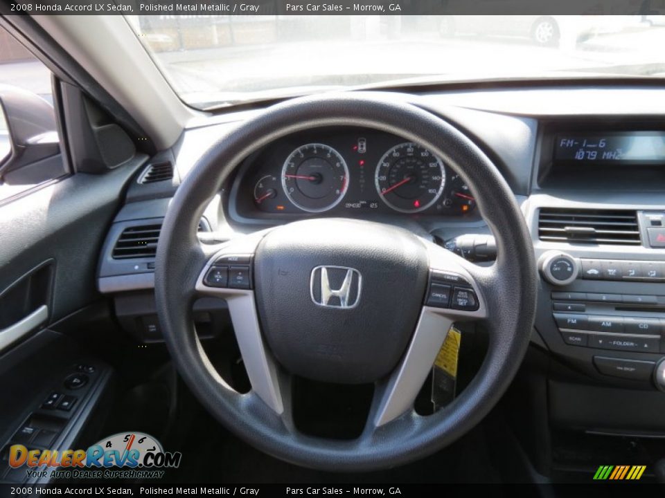 2008 Honda Accord LX Sedan Polished Metal Metallic / Gray Photo #10