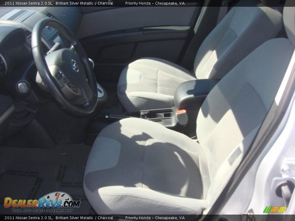 2011 Nissan Sentra 2.0 SL Brilliant Silver Metallic / Charcoal Photo #8