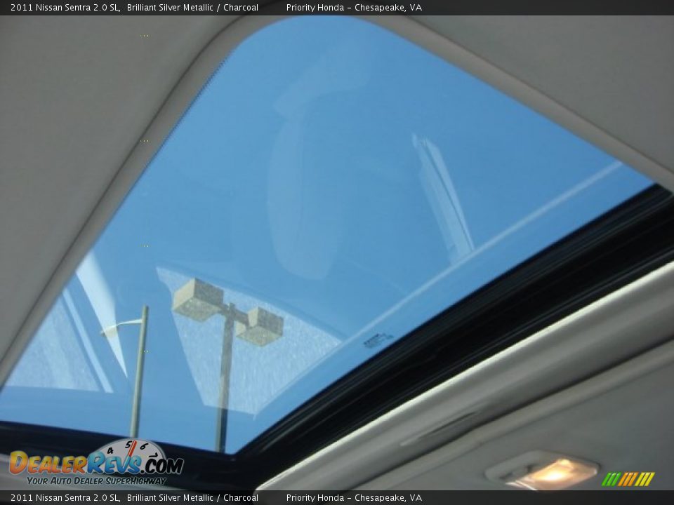 2011 Nissan Sentra 2.0 SL Brilliant Silver Metallic / Charcoal Photo #14