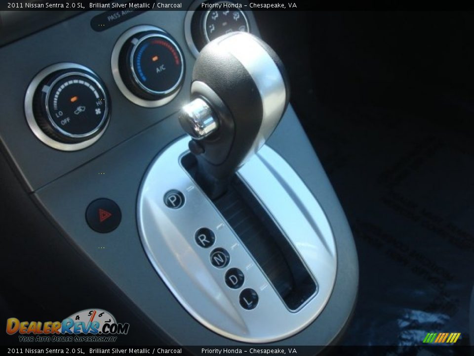 2011 Nissan Sentra 2.0 SL Brilliant Silver Metallic / Charcoal Photo #21