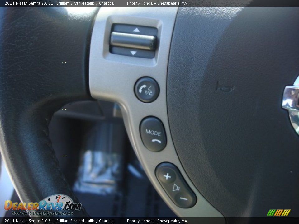 2011 Nissan Sentra 2.0 SL Brilliant Silver Metallic / Charcoal Photo #24