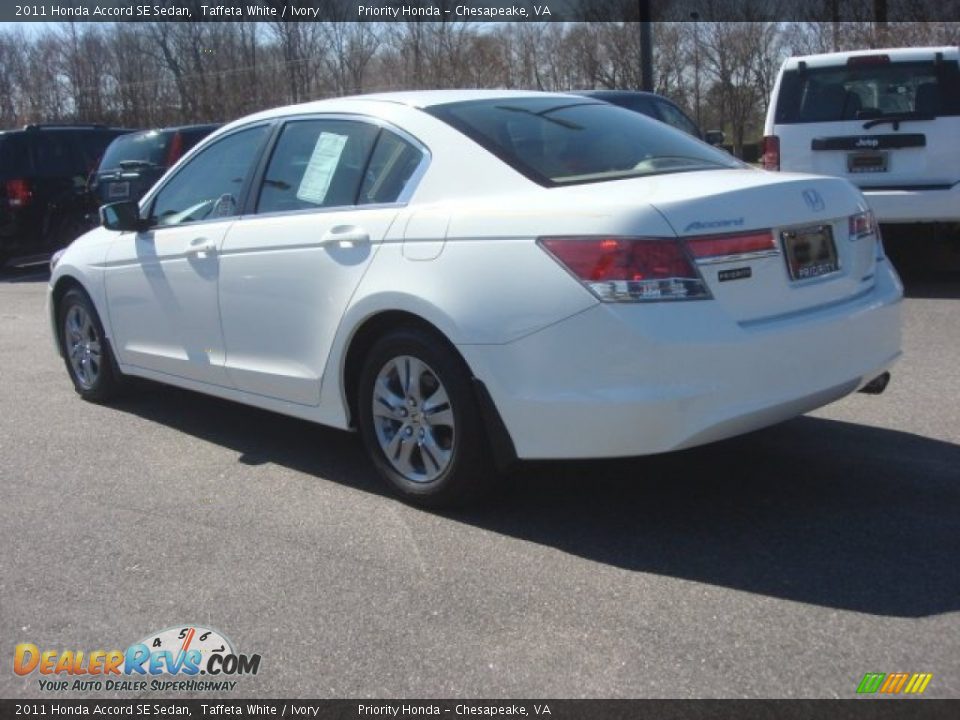 2011 Honda Accord SE Sedan Taffeta White / Ivory Photo #4