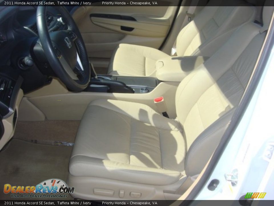 2011 Honda Accord SE Sedan Taffeta White / Ivory Photo #9