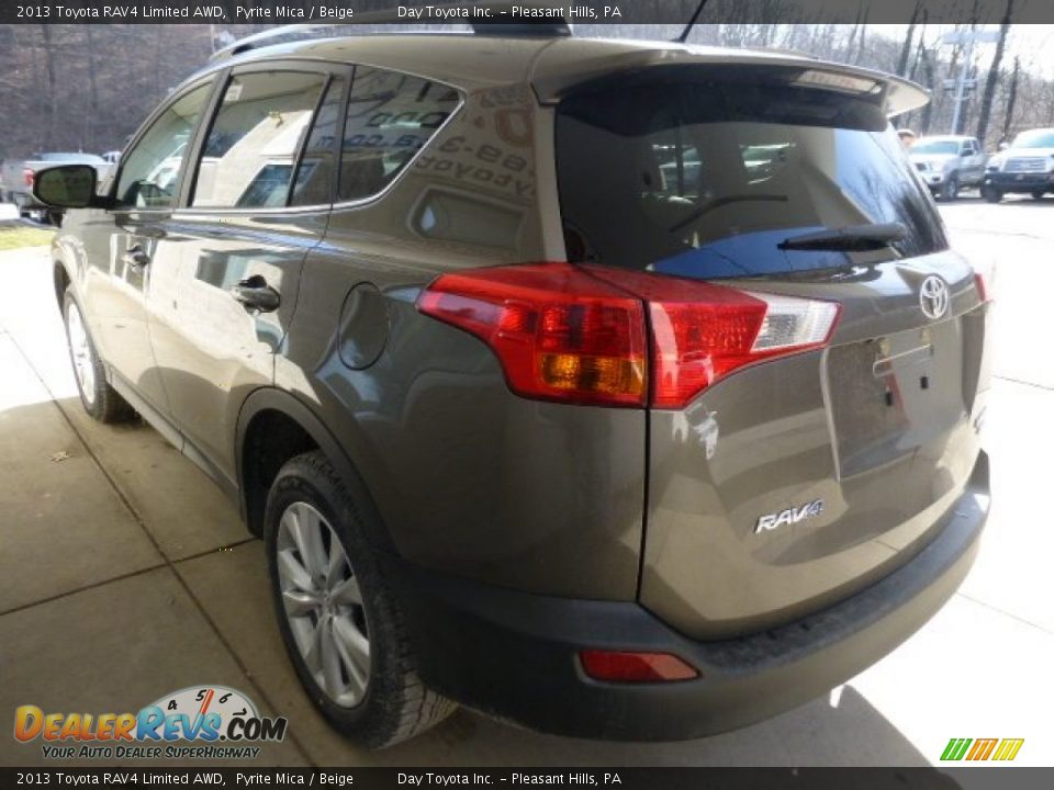2013 Toyota RAV4 Limited AWD Pyrite Mica / Beige Photo #4
