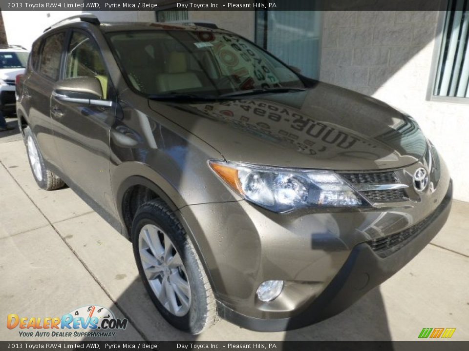 2013 Toyota RAV4 Limited AWD Pyrite Mica / Beige Photo #7