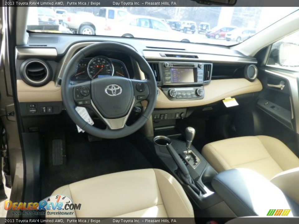 2013 Toyota RAV4 Limited AWD Pyrite Mica / Beige Photo #15