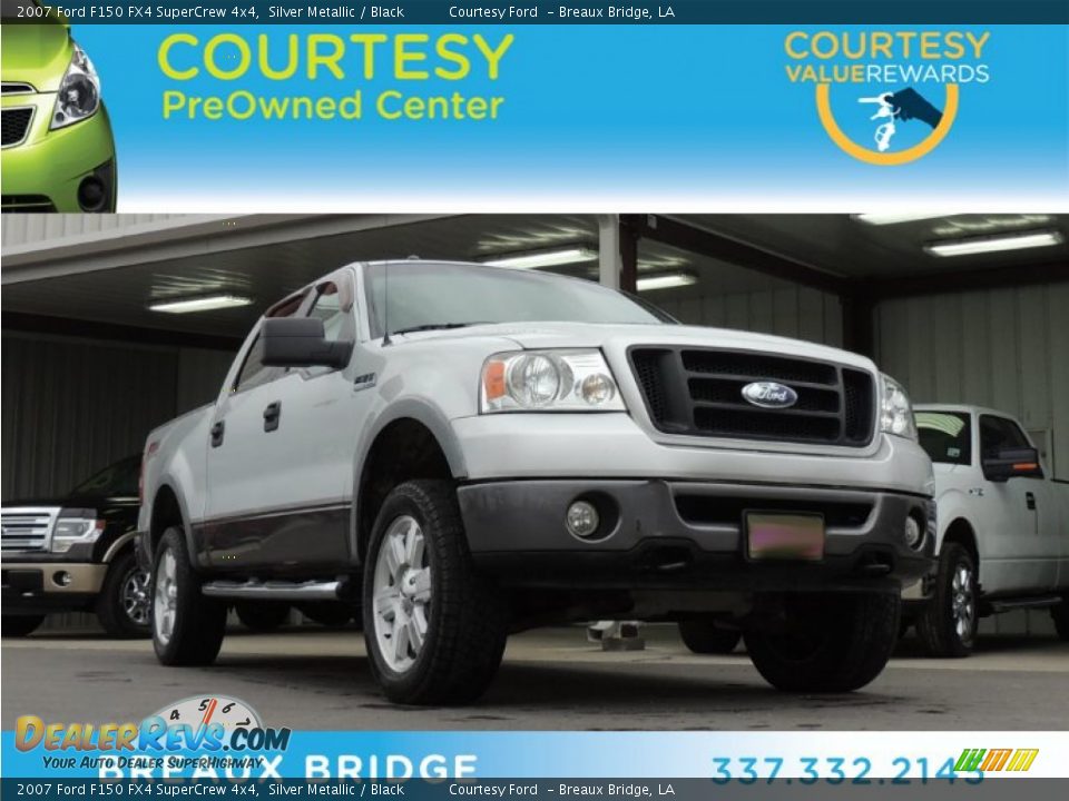 2007 Ford F150 FX4 SuperCrew 4x4 Silver Metallic / Black Photo #1