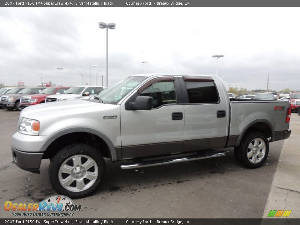 2007 Ford F150 FX4 SuperCrew 4x4 Silver Metallic / Black Photo #5