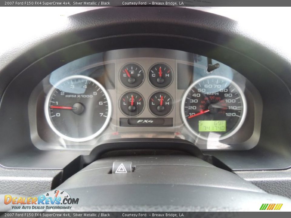 2007 Ford F150 FX4 SuperCrew 4x4 Silver Metallic / Black Photo #15