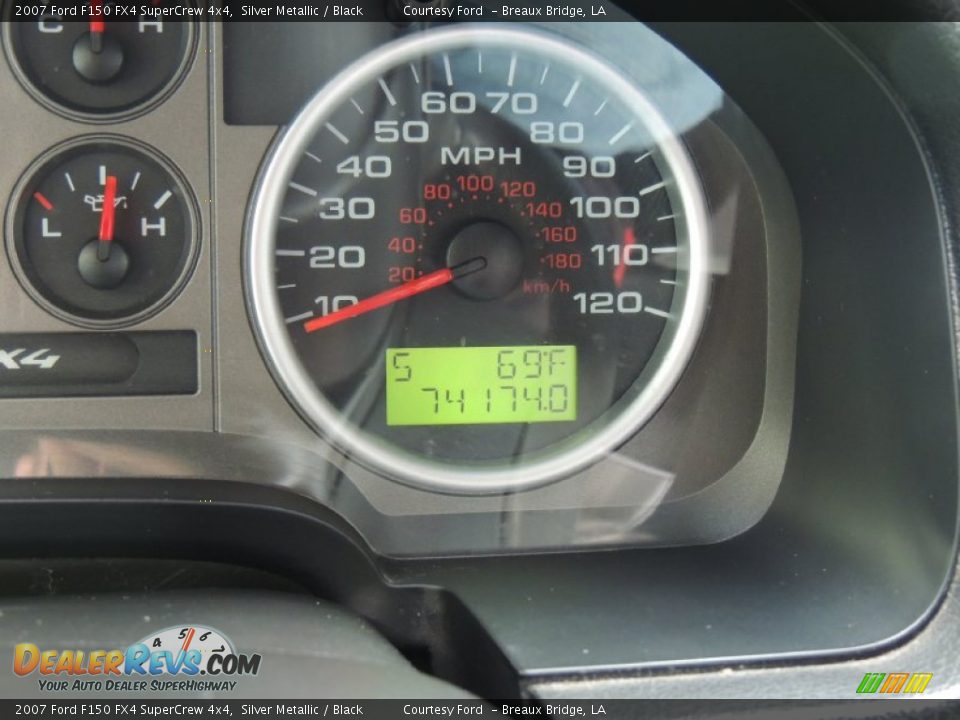 2007 Ford F150 FX4 SuperCrew 4x4 Silver Metallic / Black Photo #16