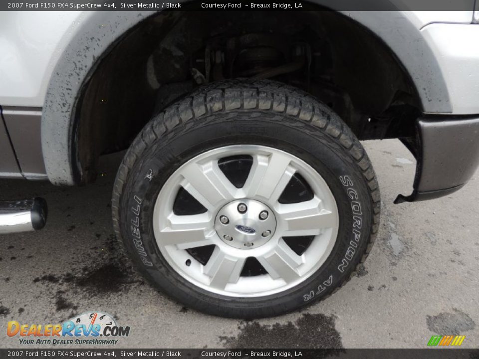 2007 Ford F150 FX4 SuperCrew 4x4 Silver Metallic / Black Photo #22