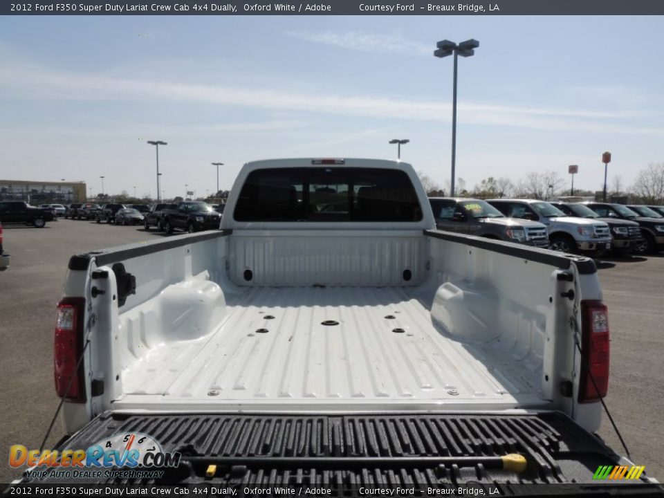 2012 Ford F350 Super Duty Lariat Crew Cab 4x4 Dually Oxford White / Adobe Photo #4