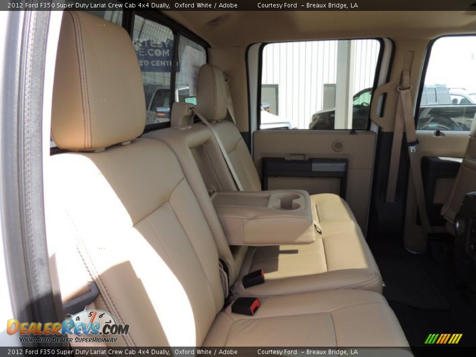 2012 Ford F350 Super Duty Lariat Crew Cab 4x4 Dually Oxford White / Adobe Photo #9