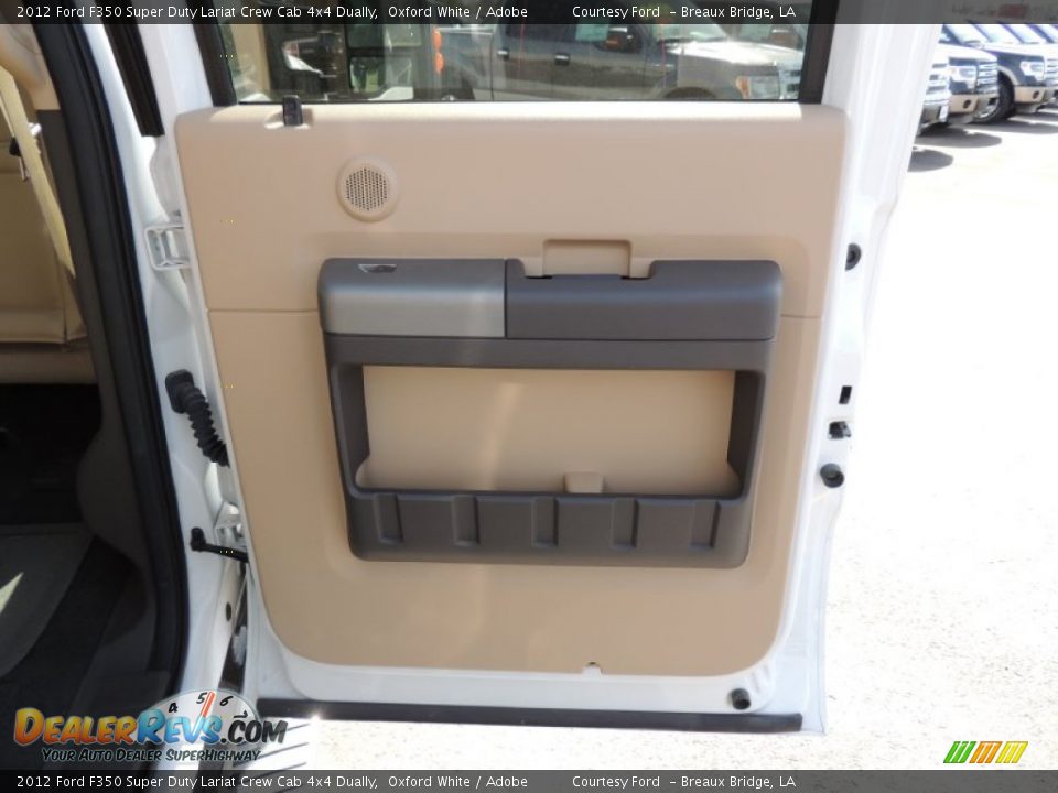 2012 Ford F350 Super Duty Lariat Crew Cab 4x4 Dually Oxford White / Adobe Photo #10